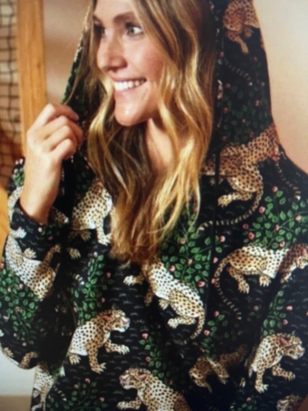 Printfresh Bagheera Print Hoodie Sweatshirt Size Small